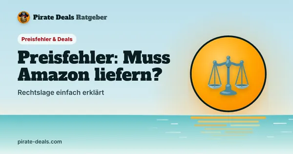 Titelbild: Preisfehler: Muss Amazon liefern? – Rechtslage einfach erklärt