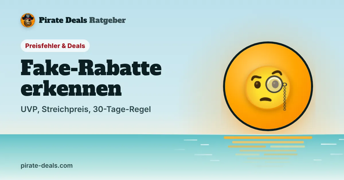 Titelbild: Fake-Rabatte erkennen: UVP, Streichpreis und die 30-Tage-Regel