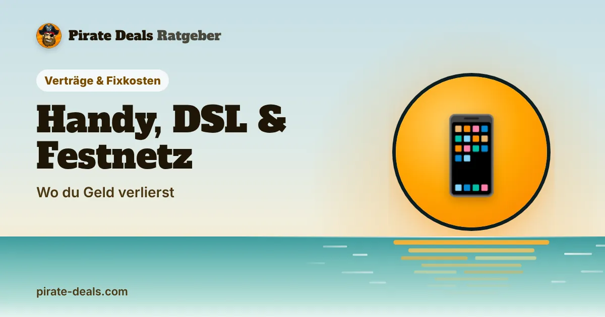 Titelbild: Handytarife, Festnetz und DSL: Wo du jeden Monat Geld verlierst – und wie du es zurückholst