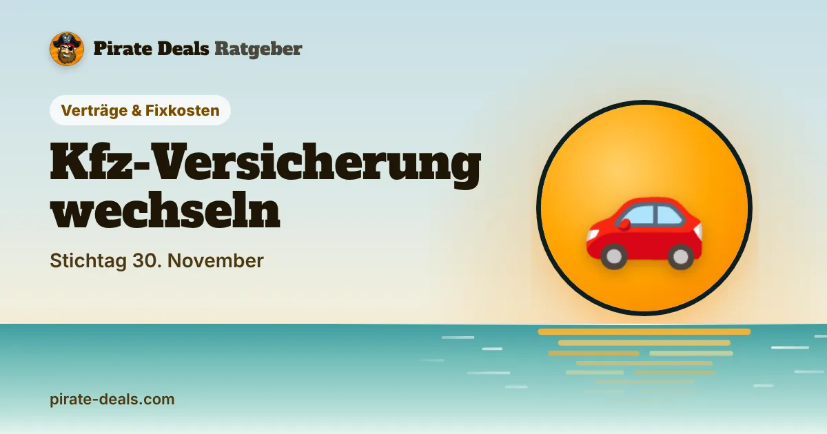Titelbild: Kfz-Versicherung wechseln: Bis 30. November kündigen und bei Haftpflicht und Kasko sparen