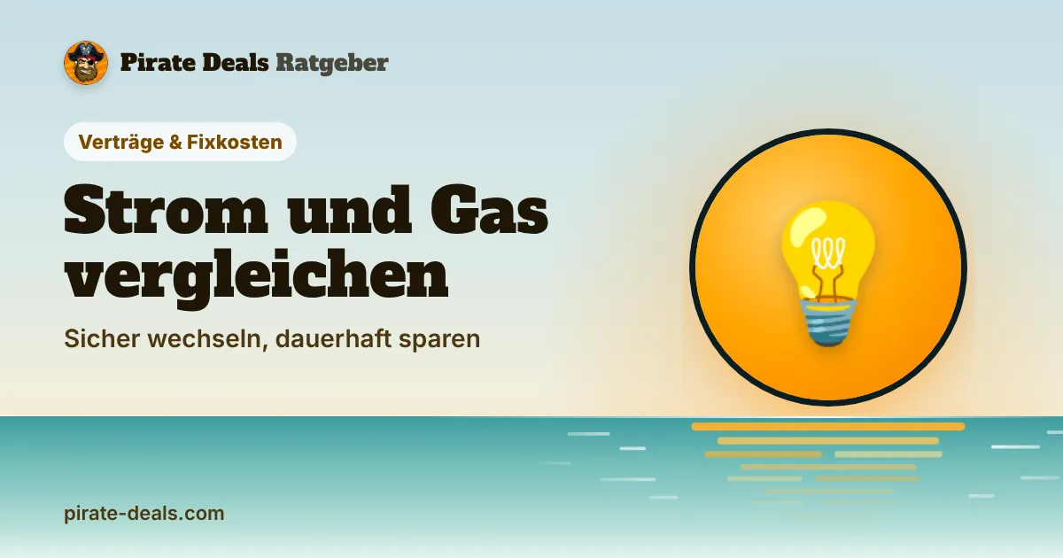 Titelbild: Strom- und Gaspreise vergleichen: So wechselst du sicher und zahlst nicht drauf