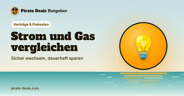 Titelbild: Strom und Gas vergleichen – Sicher wechseln, dauerhaft sparen